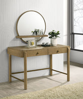 Best Furniture Outlet - Coaster - Arini 2-piece Makeup Vanity Table and Mirror Set Sand Wash - 224307-SET